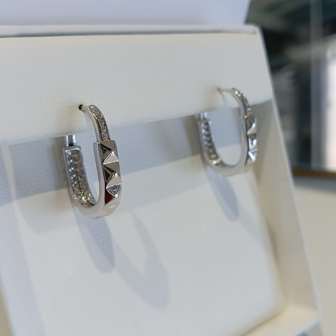 Silver Hoops