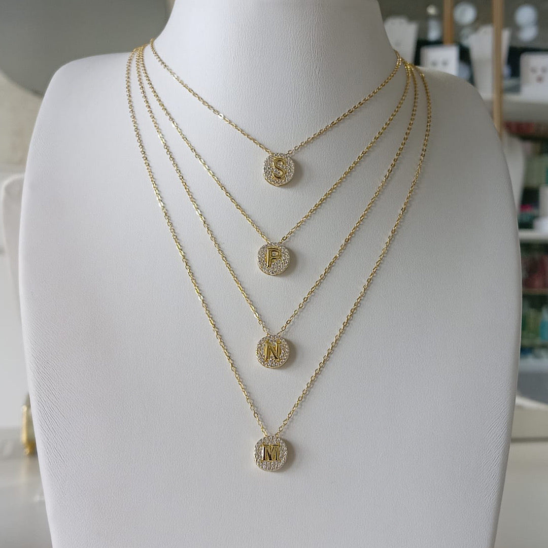 Initial Pavé Necklace