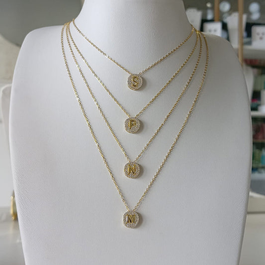 Initial Pavé Necklace