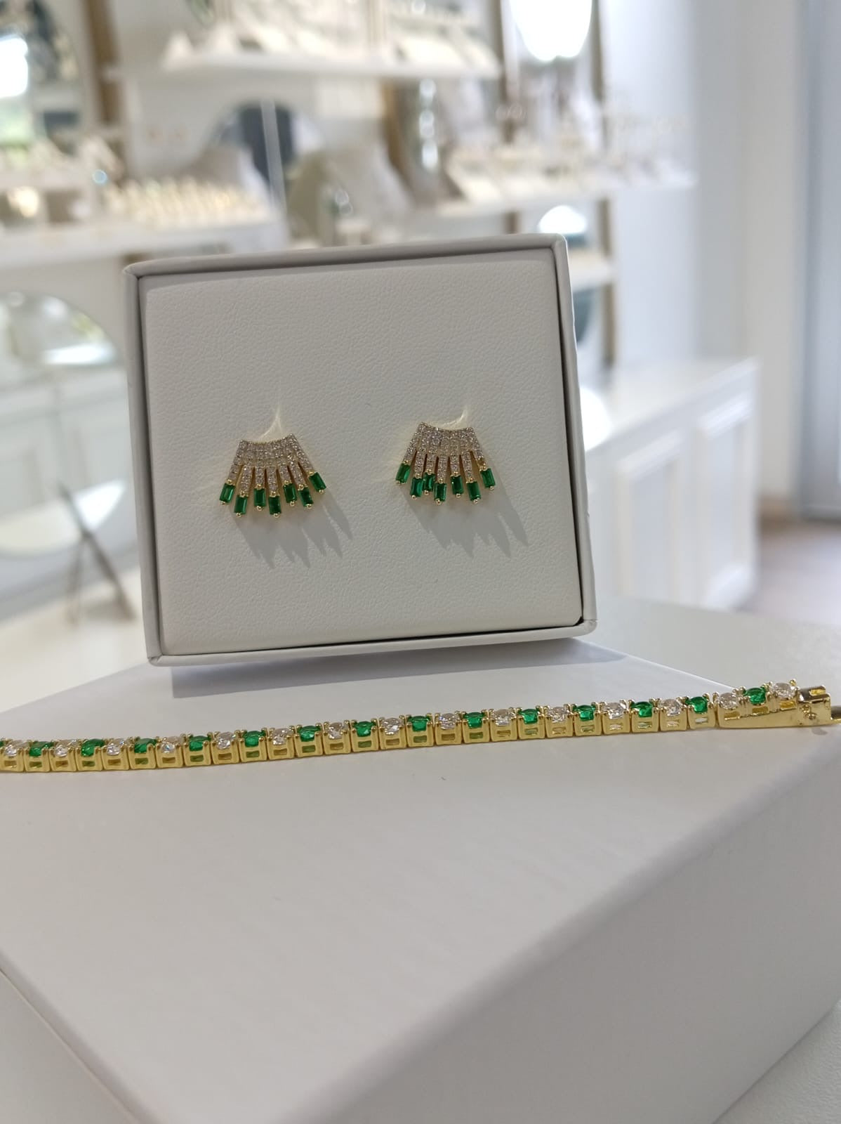 Green Earrings