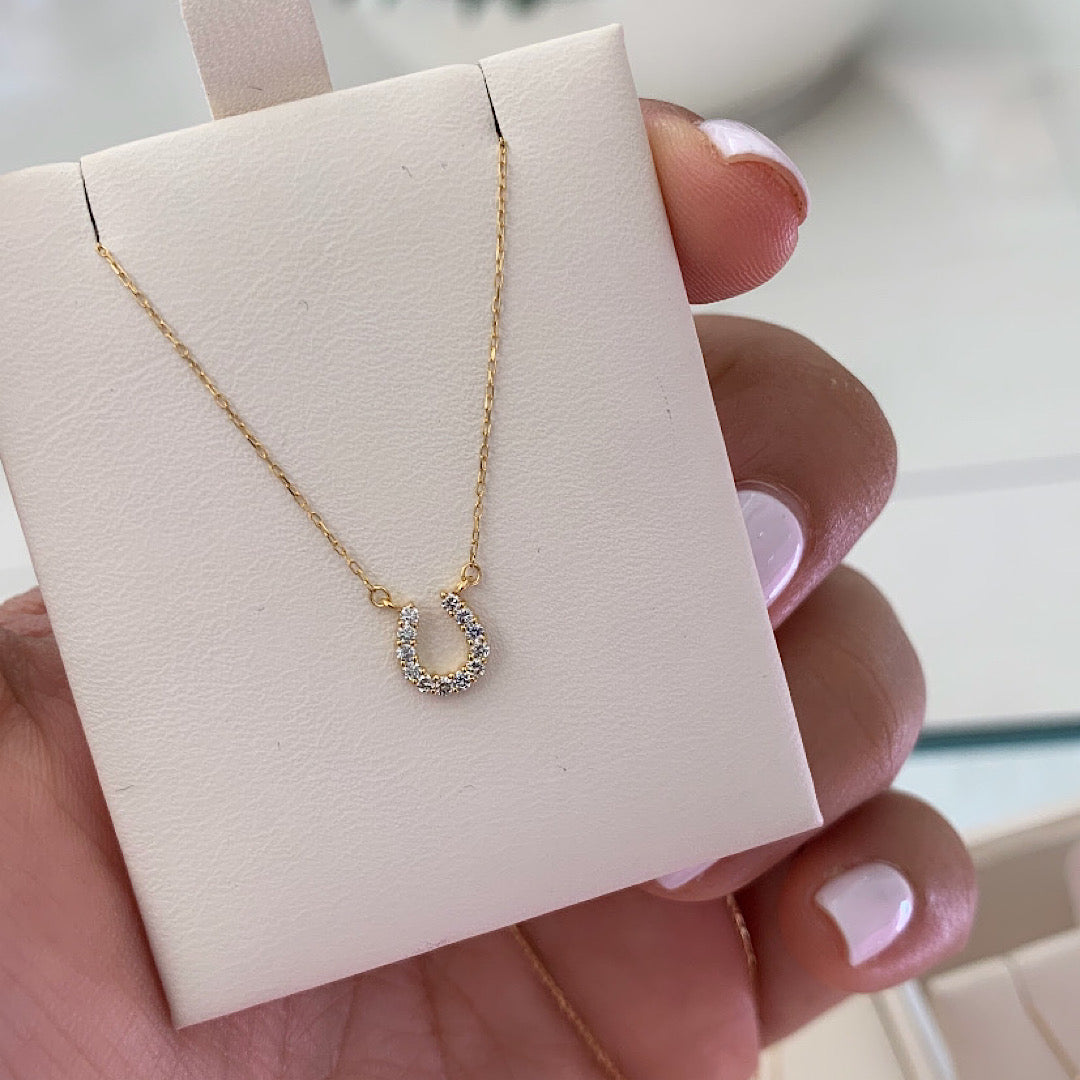 Herradura - Diamantes en Oro 18k