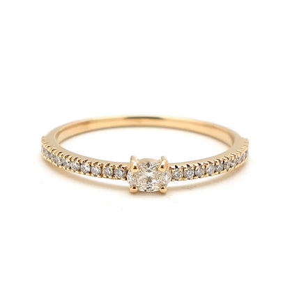 Pre - Order - Diamond Oval Ring