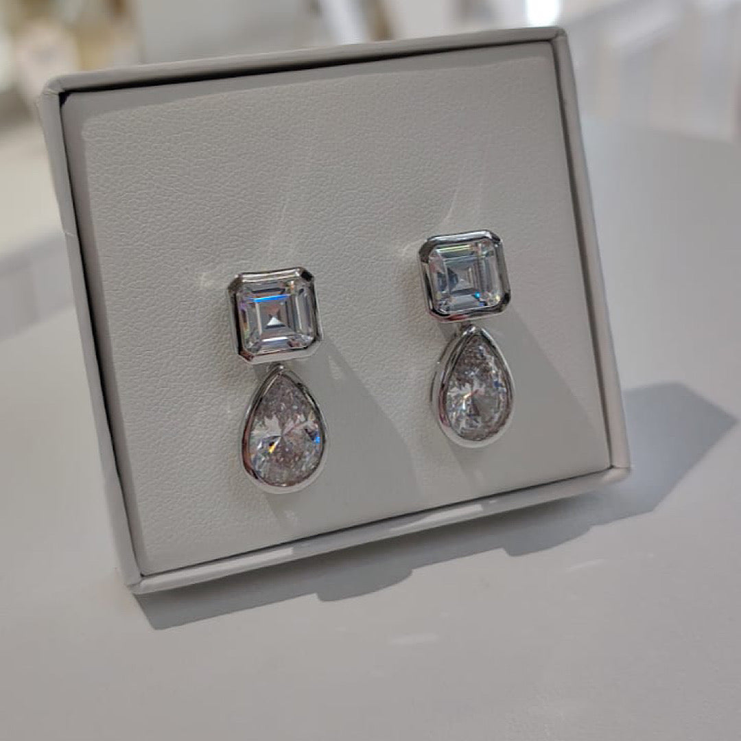 Silver CZ Earrings