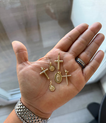 Dije Crucifijo Oro 14k