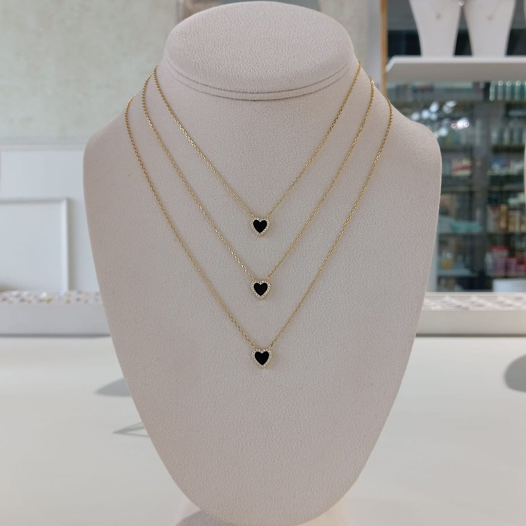 Black Heart Necklace