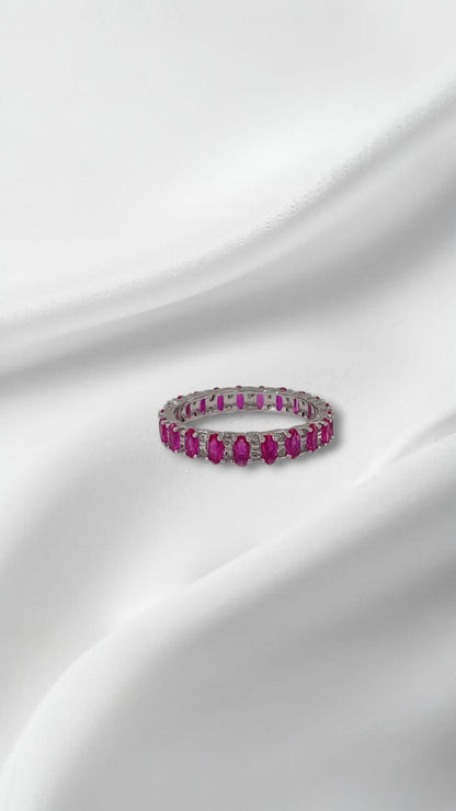 Pink eternity ring