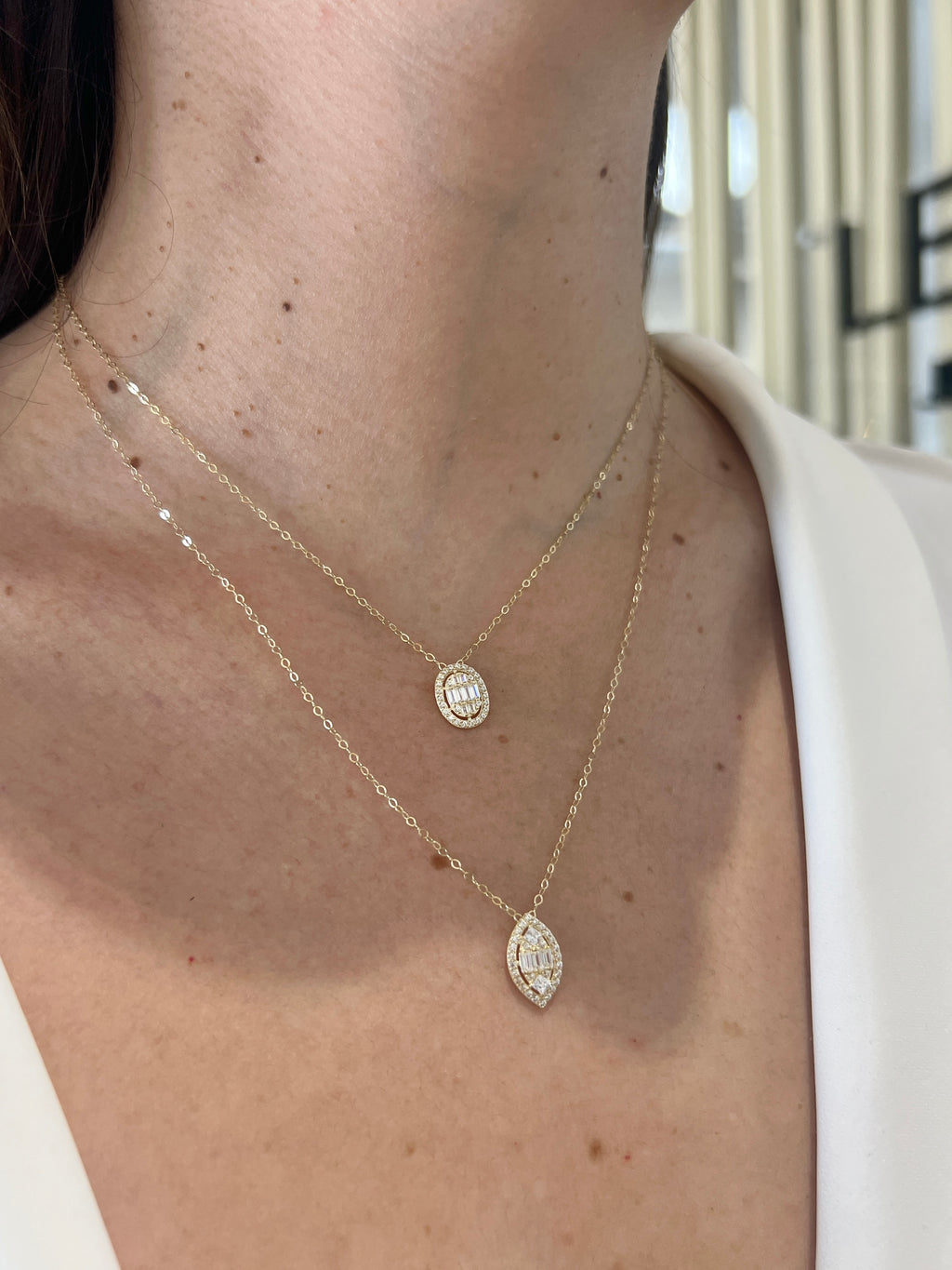 14K Drop Necklace