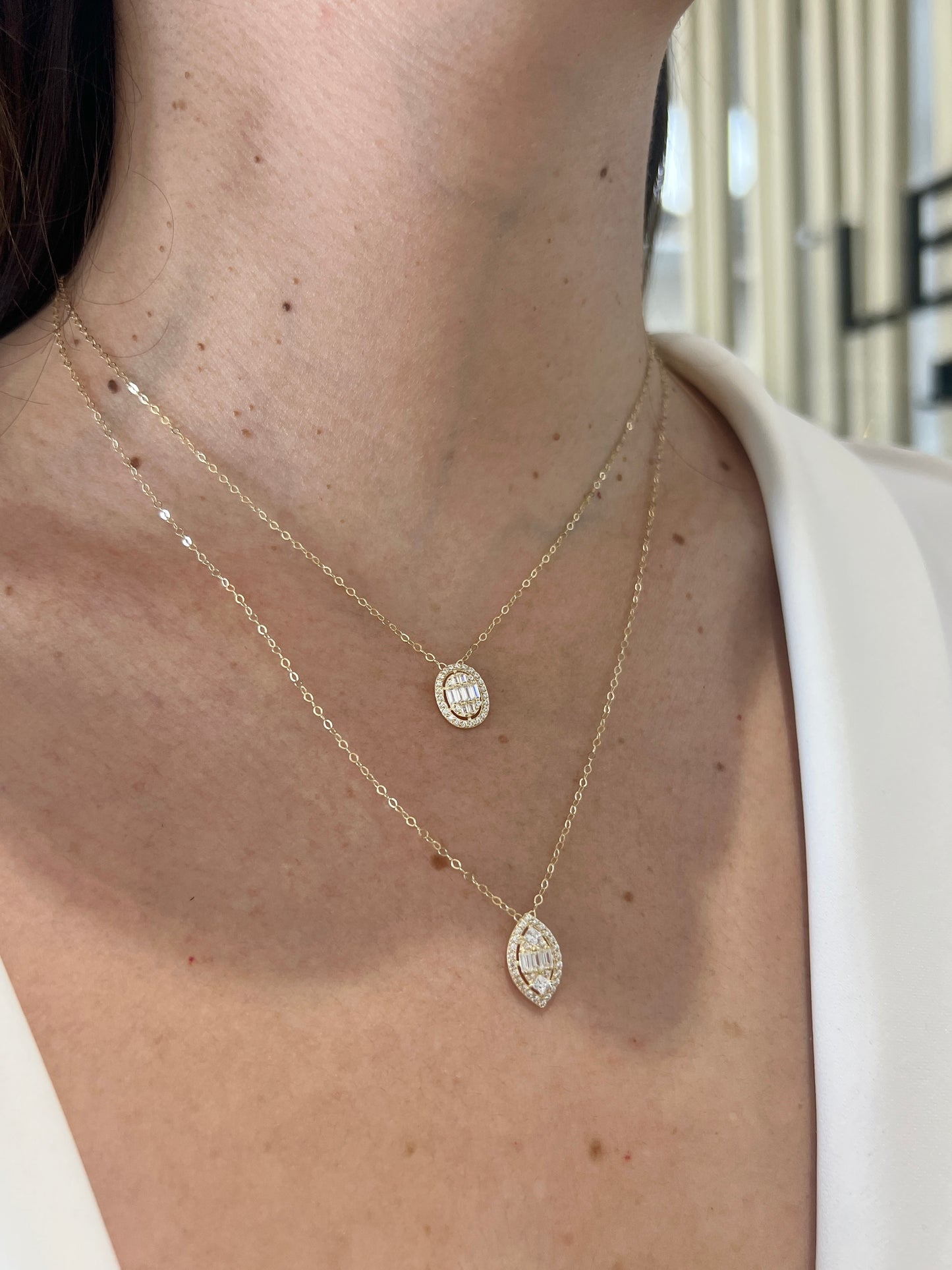 14K Drop Necklace