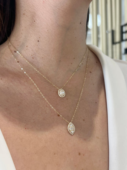 14K Drop Necklace