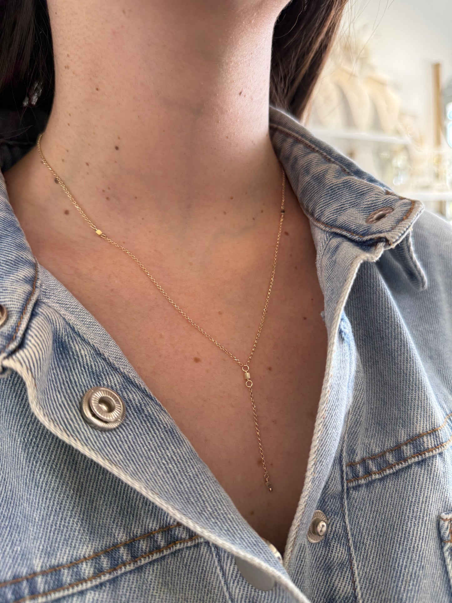 14K Lariat