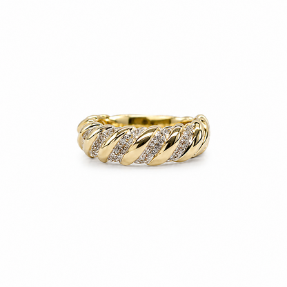 Croissant Ring - Lab grown Diamonds