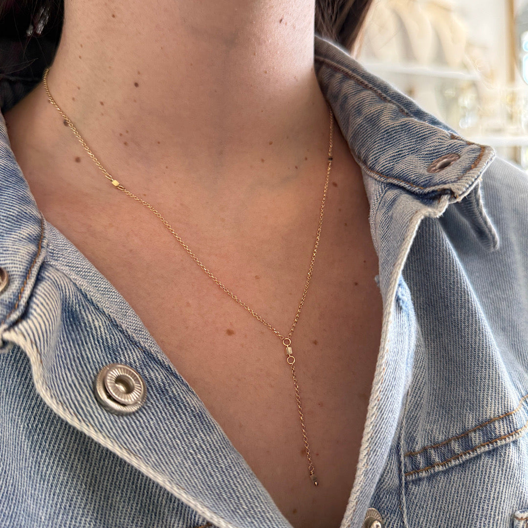 14K Lariat