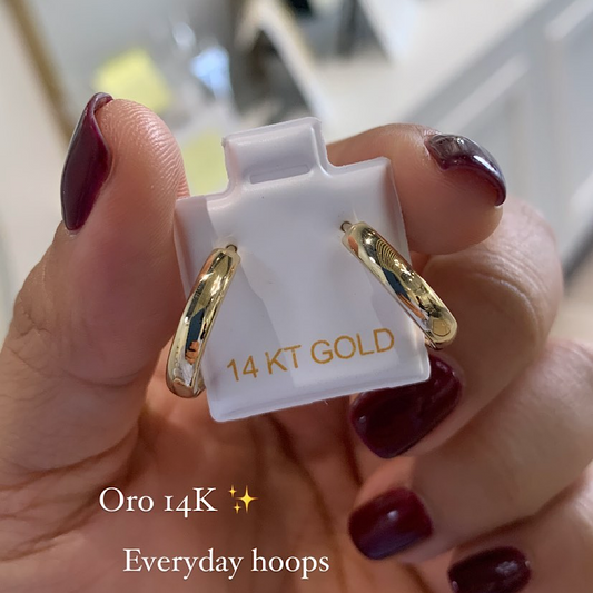 14K Hoops