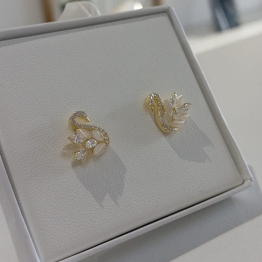 Swan Earrings