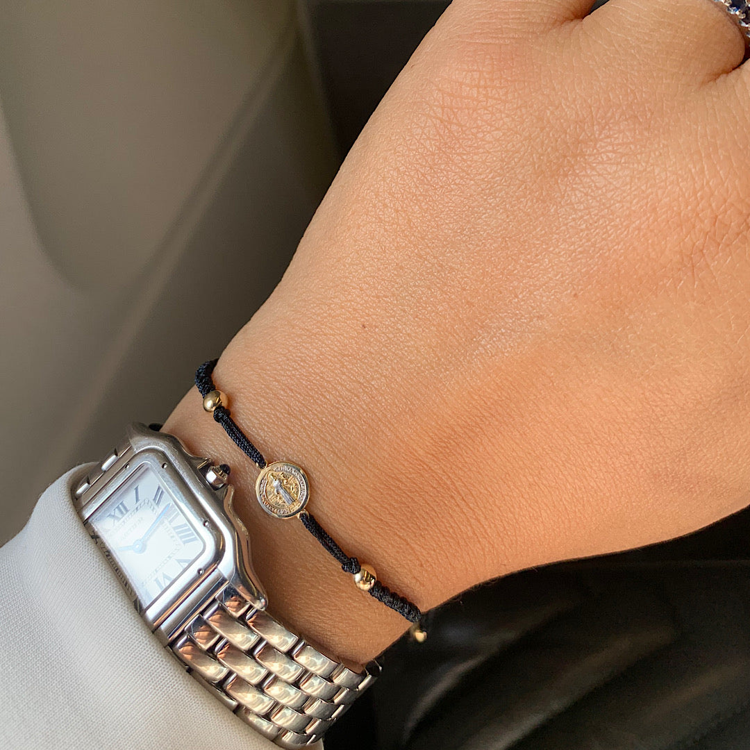 Pulsera Hilo San Benito - Oro 14k