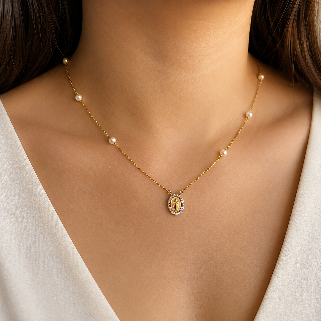 14K Virgen Pearl Necklace