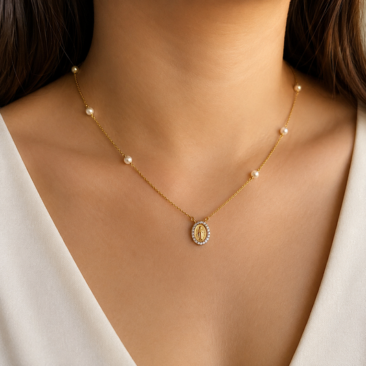 14K Virgen Pearl Necklace