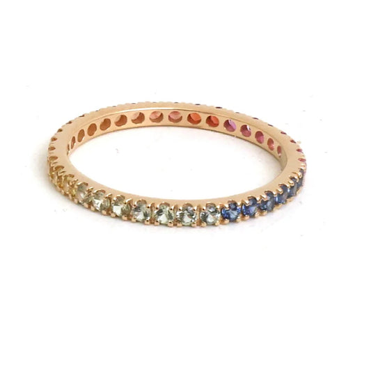 Pre - Order - Rainbow Sapphire Ring