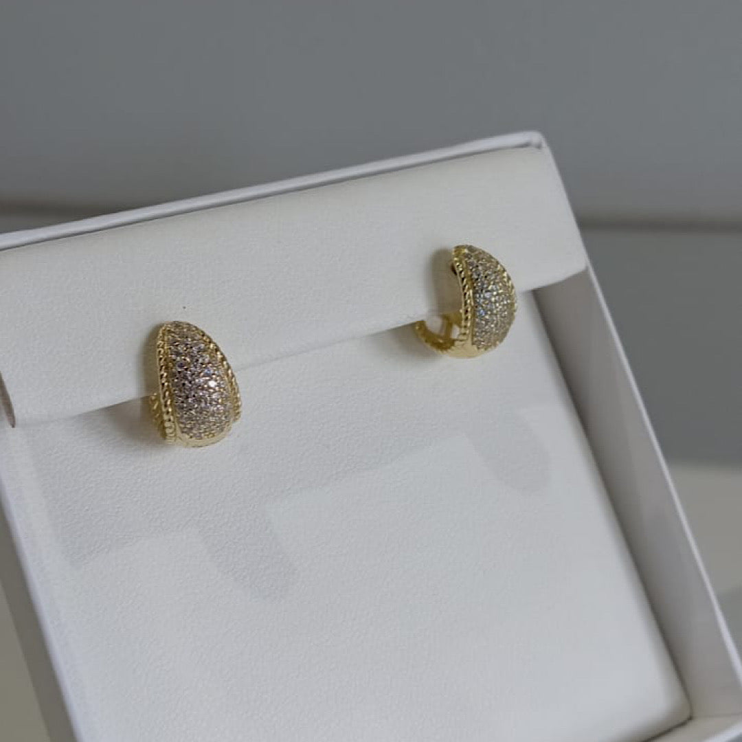 Mini Pavé Hoops