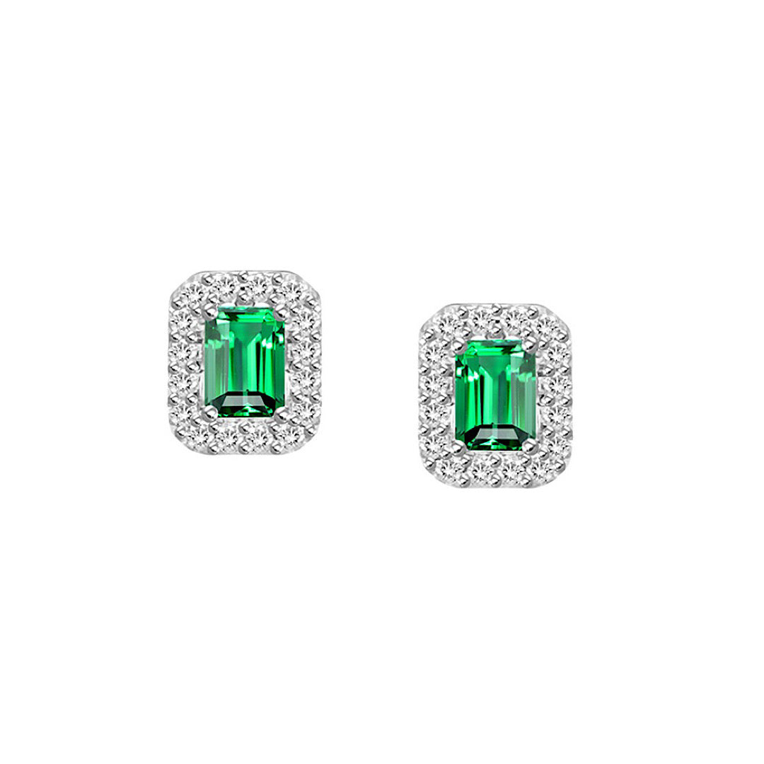 Emerald Stud Earrings