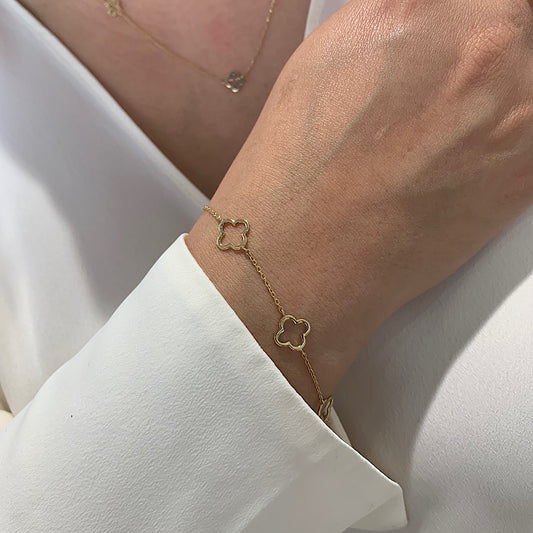 Clover Bracelet - 14K
