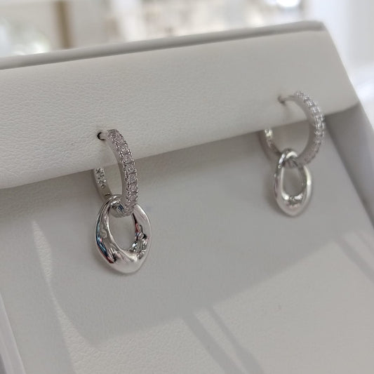 Silver Hoops