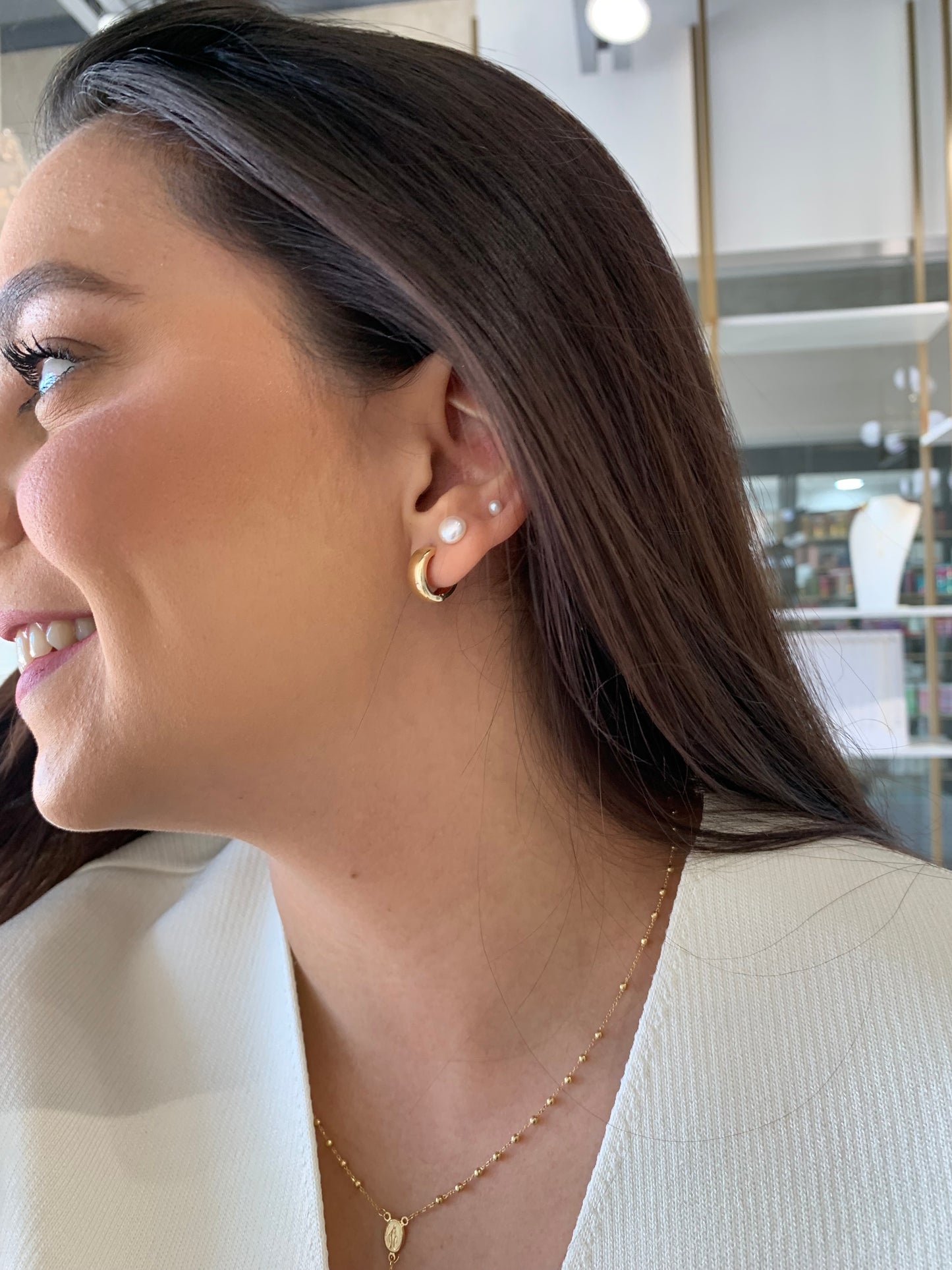14K Gold Hoops