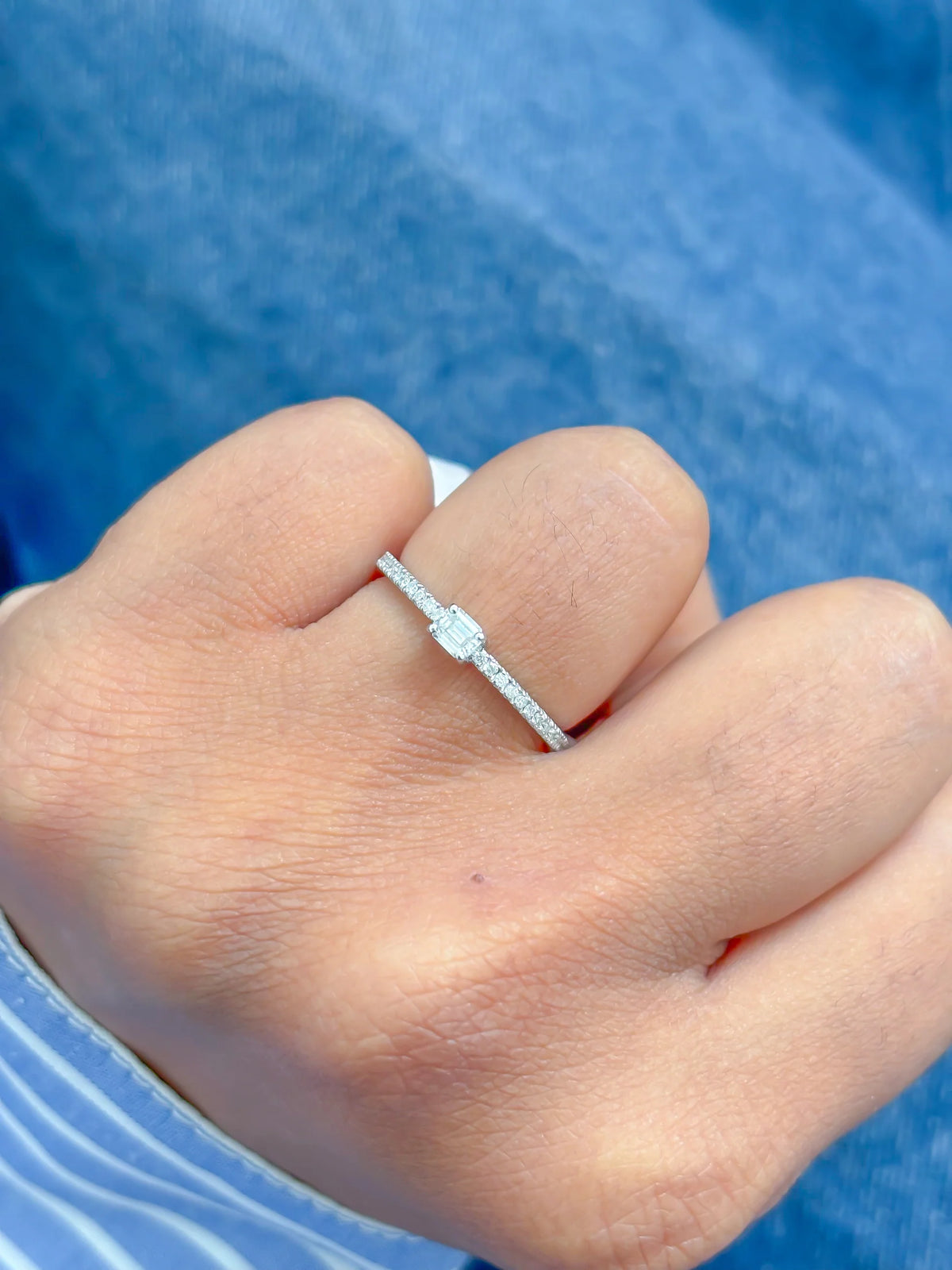 Pre Order - Octagon Diamond Ring