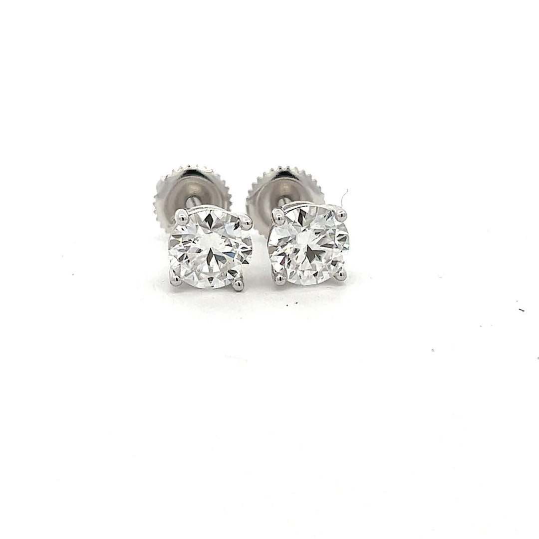 6mm Screw back Moissanite Stone