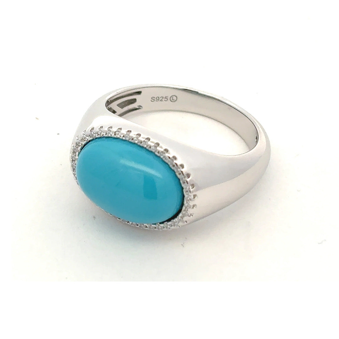 Oval Turquoise Ring