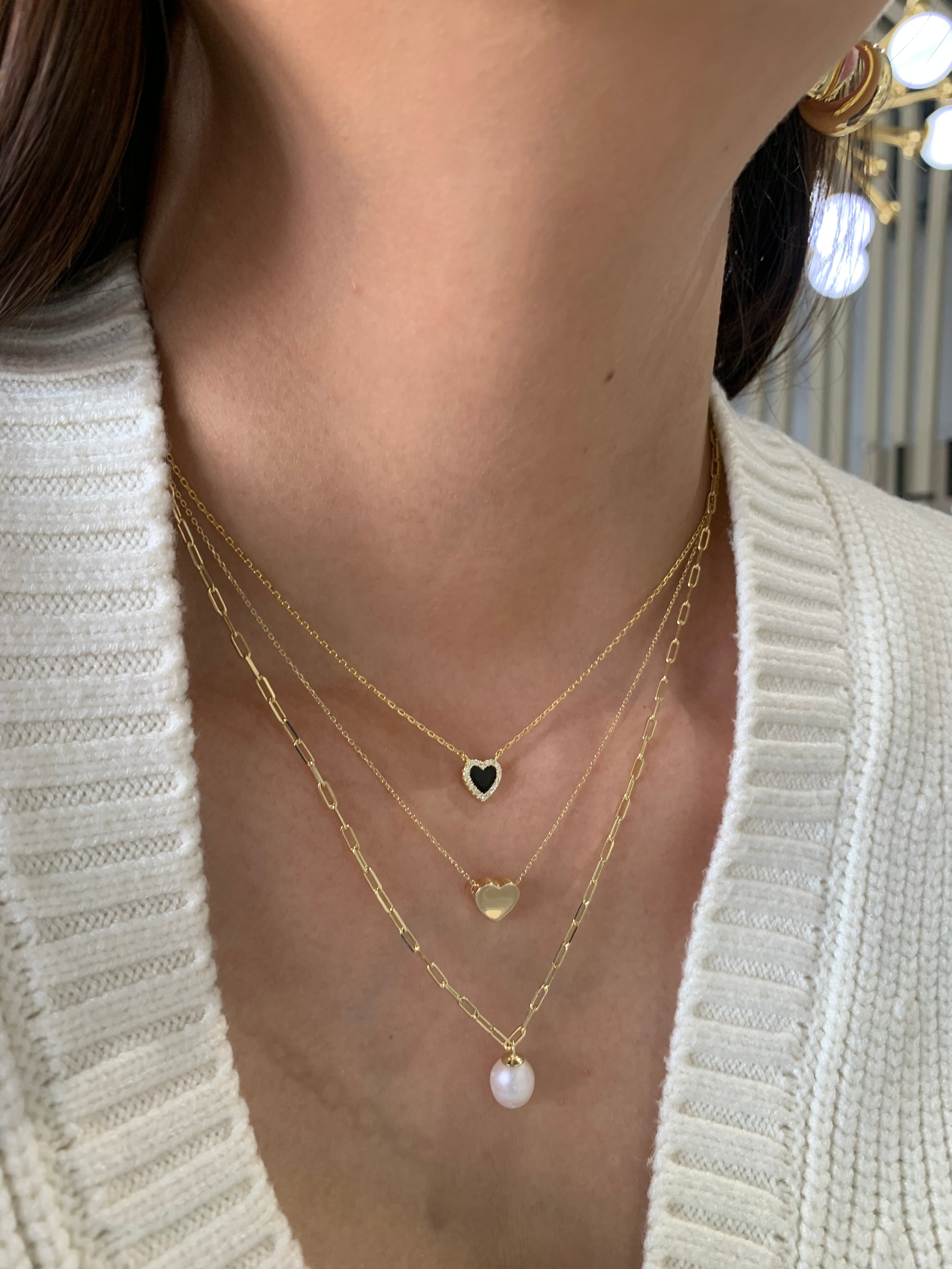 Black Heart Necklace
