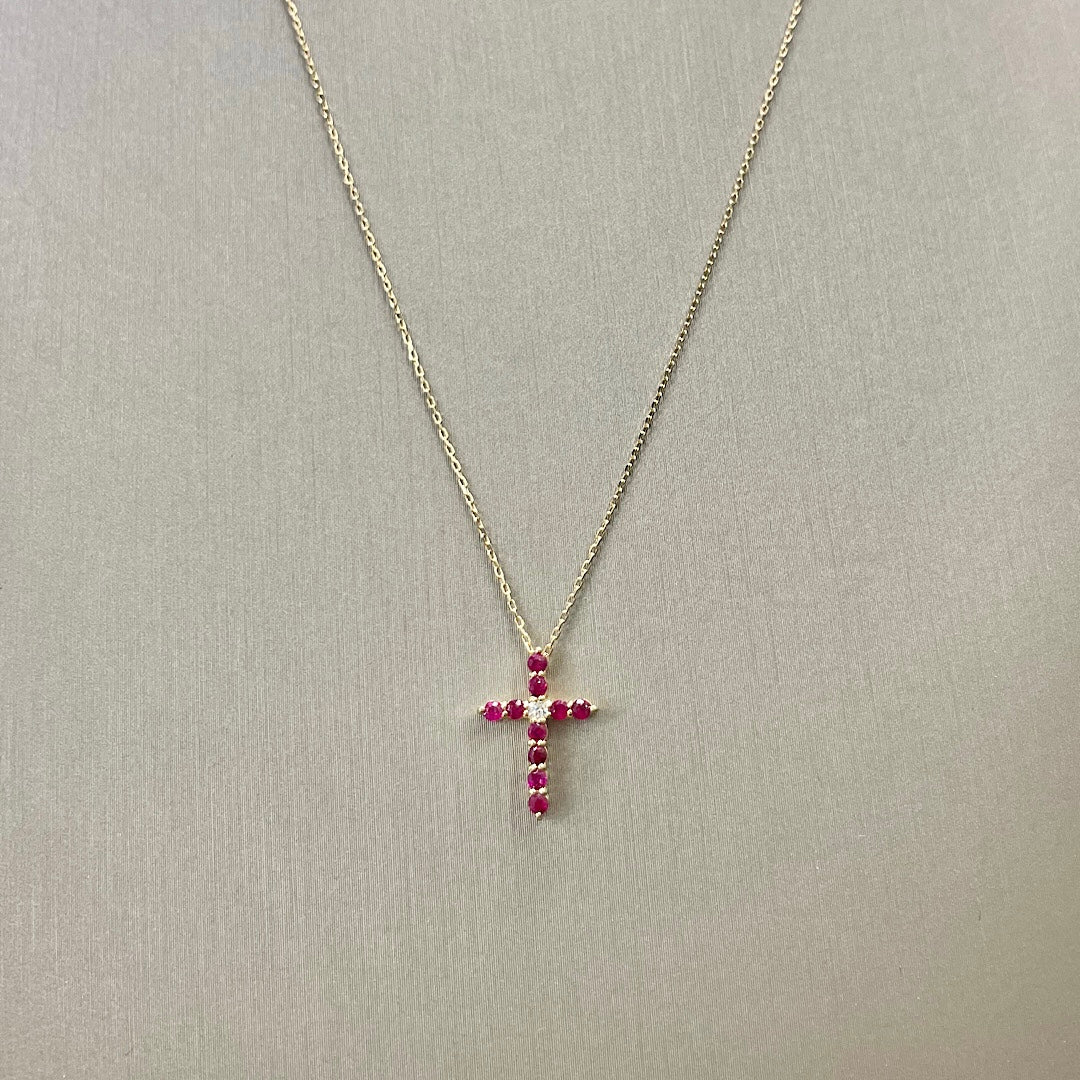 Ruby Cross 18K