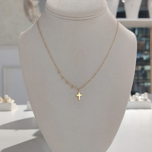 14K Cross Necklace