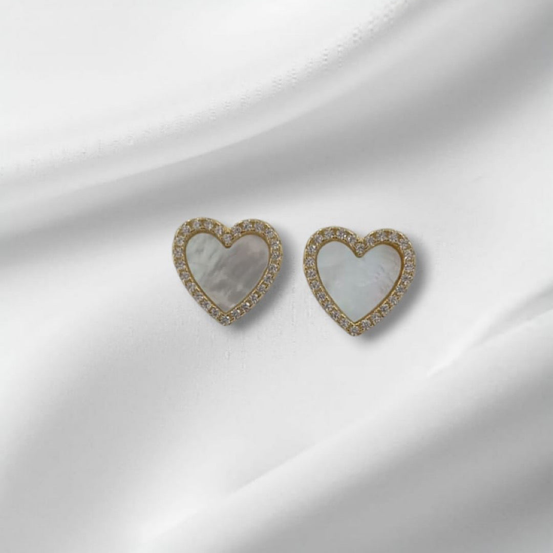 Mother of Pearl Hearts