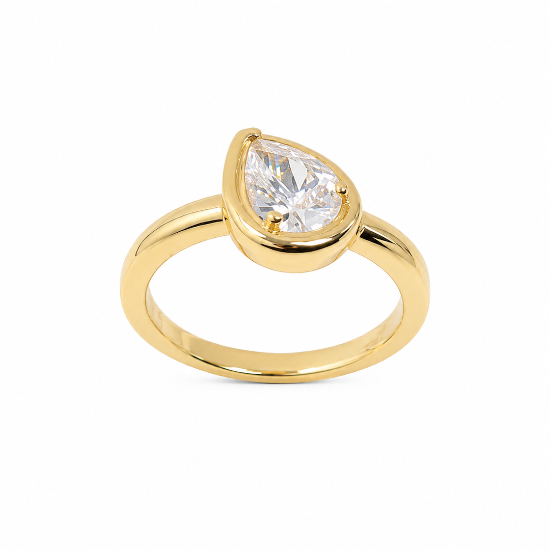 Pear Pinky Ring