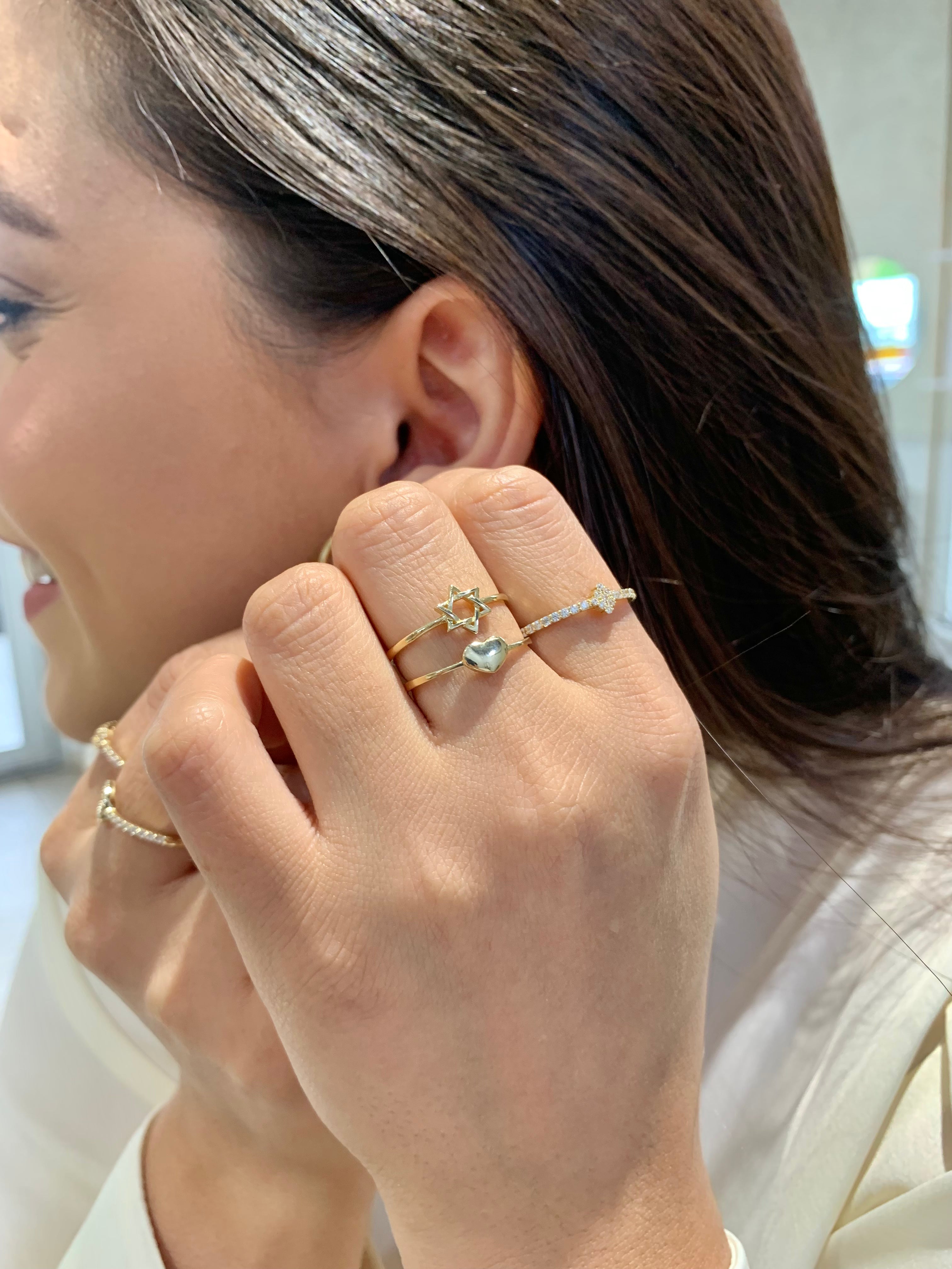 14k Star Ring