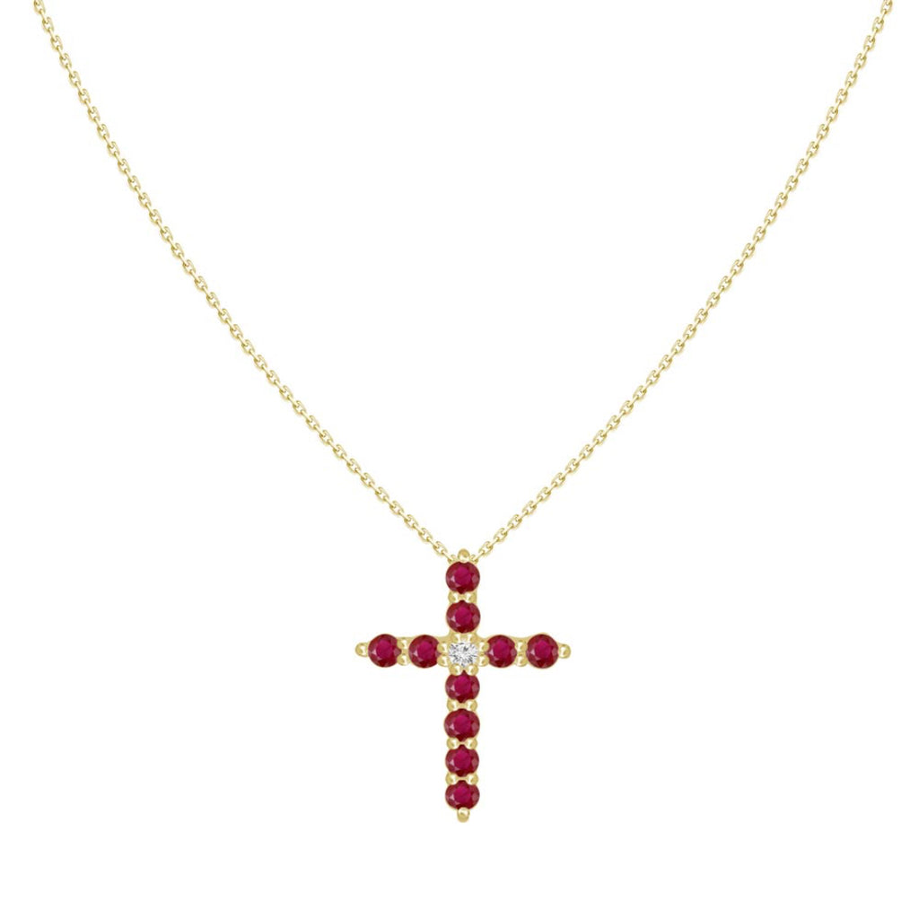 Ruby Cross 18K