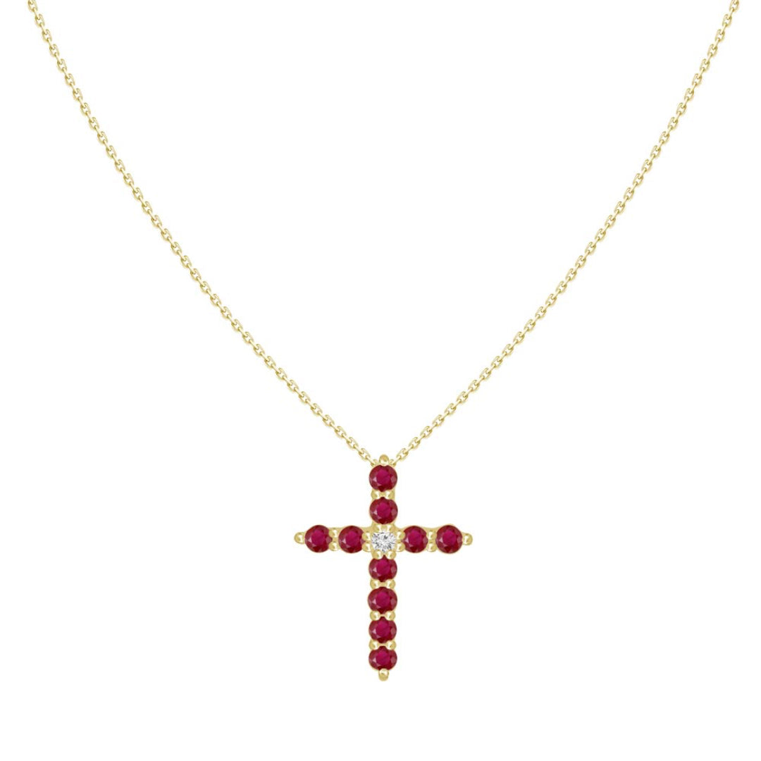 Ruby Cross 18K