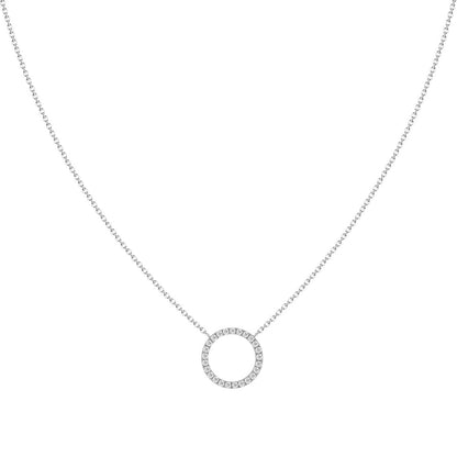 Open Diamond Necklace -18K