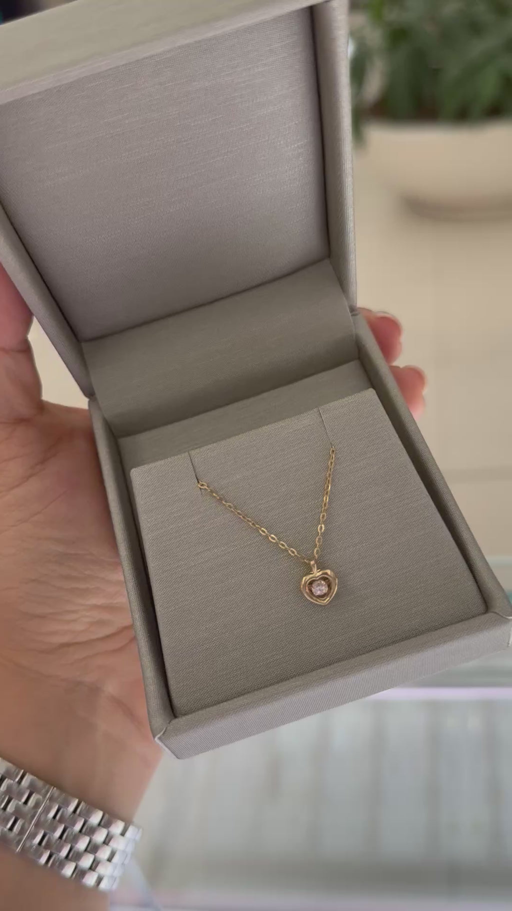 14K Heart Necklace
