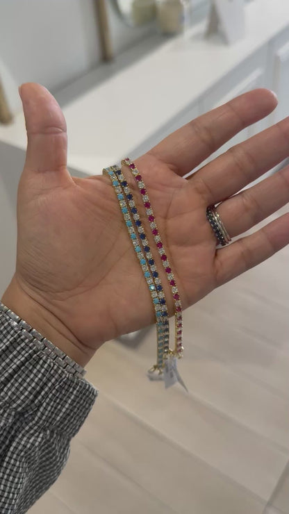 Colorful Tennis Bracelet