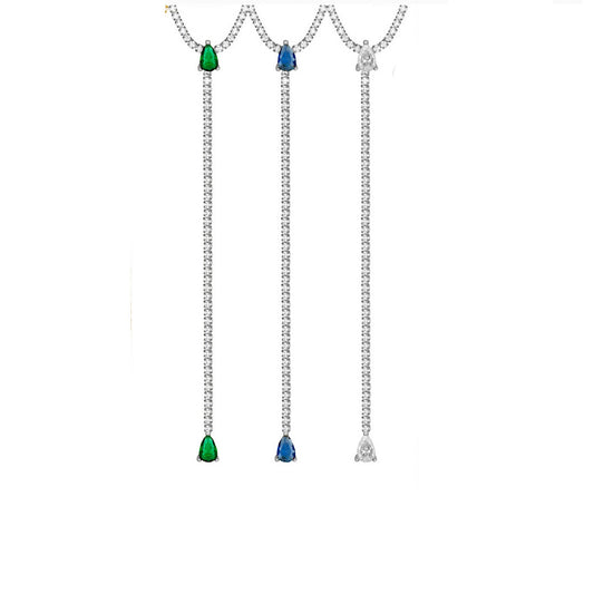 Tennis Lariat Necklace