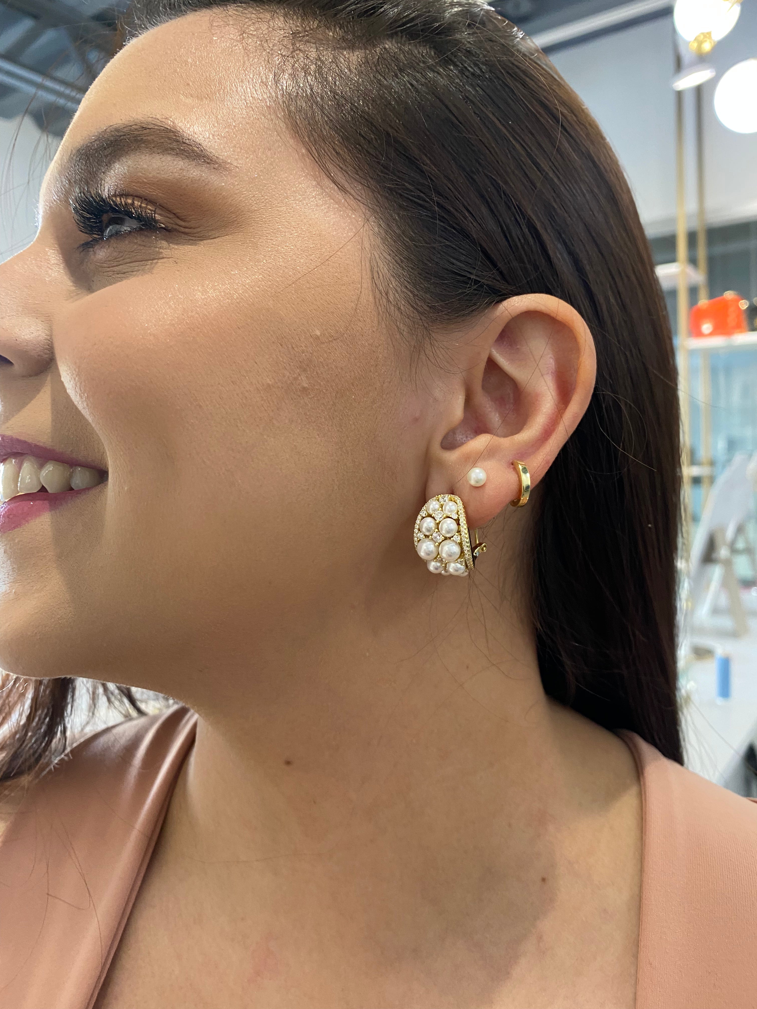 Pearl Hoops